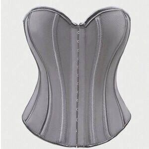 Gray corset top